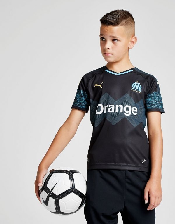 Puma Olympique Marseille 2018/19 Away Paita Musta