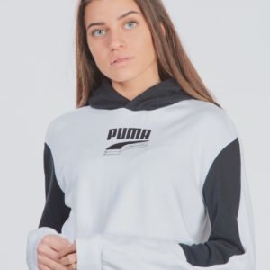 Puma Rebel Block Hoody Huppari Valkoinen