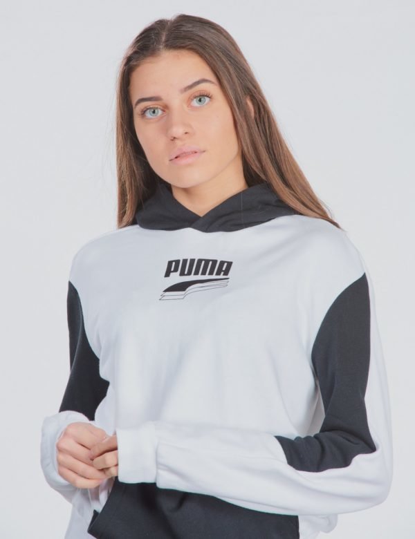 Puma Rebel Block Hoody Huppari Valkoinen