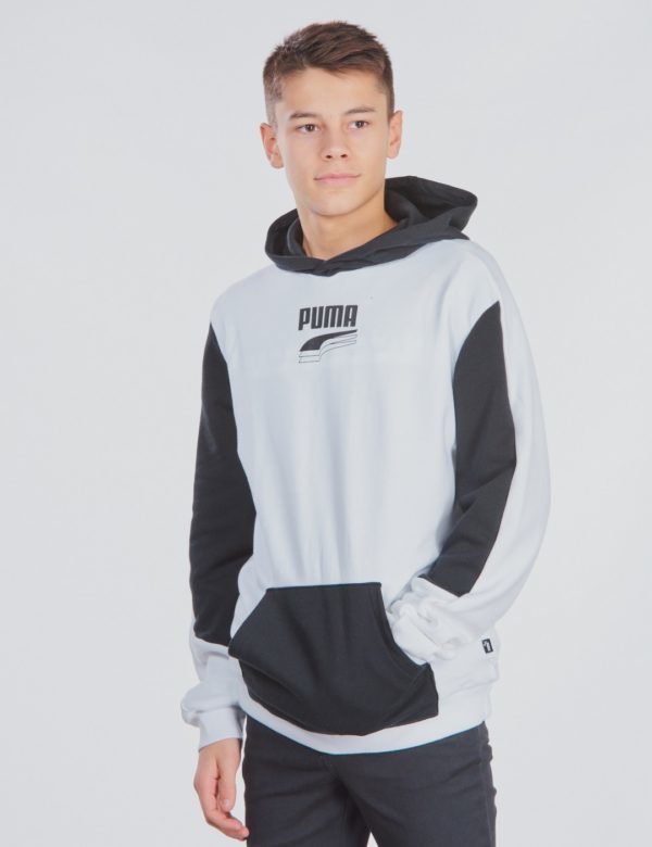 Puma Rebel Block Hoody Huppari Valkoinen