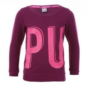 Puma Style Crew Sweat Jr Collegepaita Lila