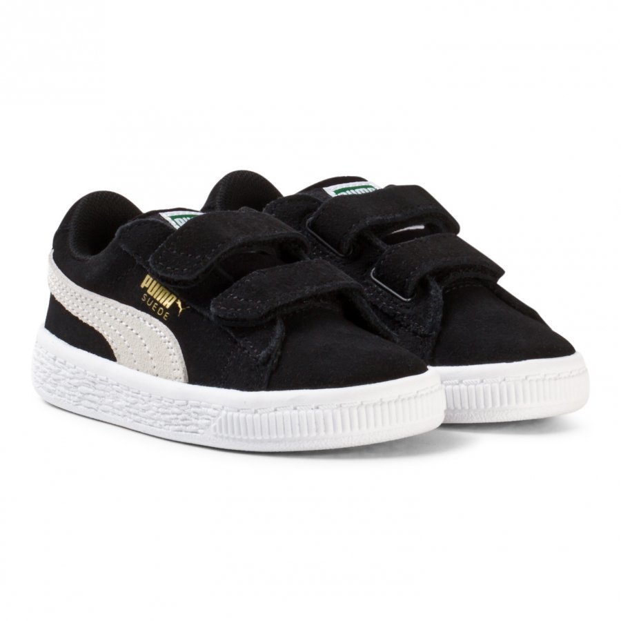 Puma Suede 2-Strap Kids Sneakers Black Lenkkarit