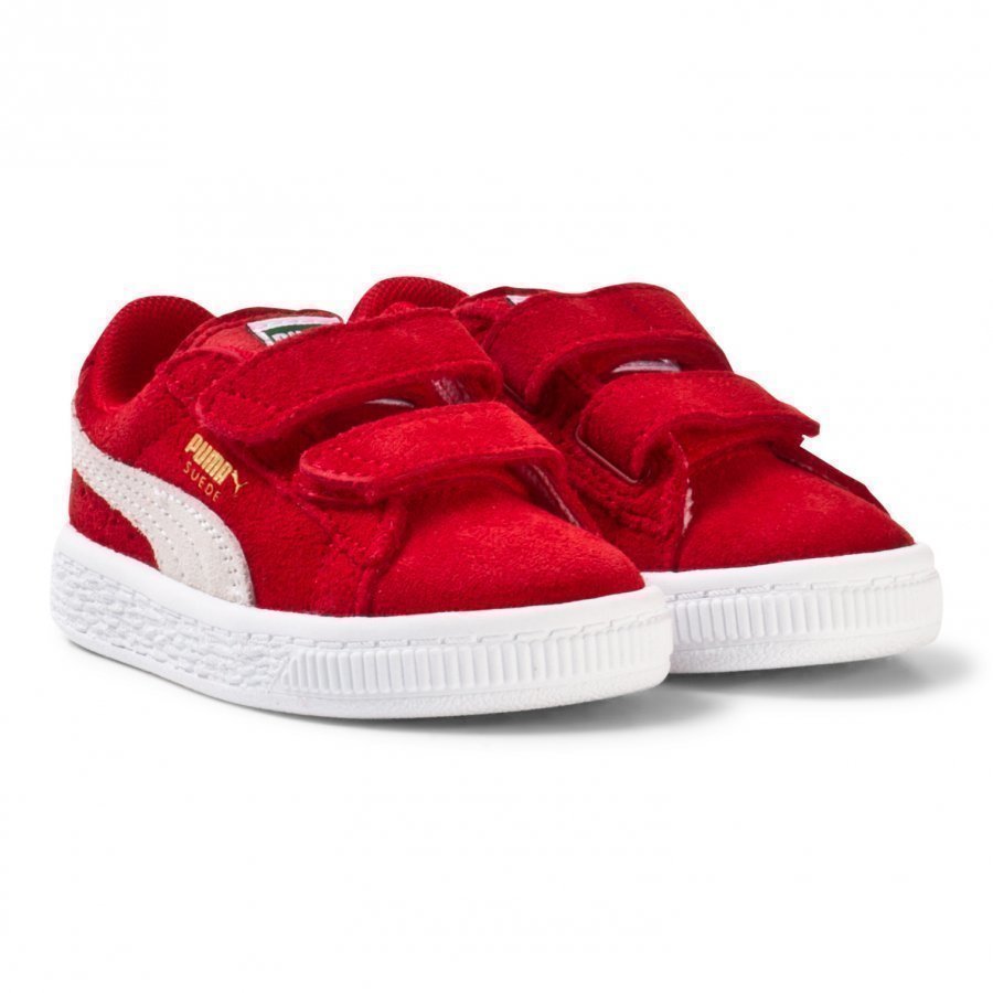 Puma Suede 2-Strap Kids Sneakers Red Lenkkarit