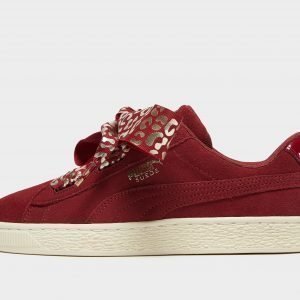 Puma Suede Heart Lux Burgundy / Gold