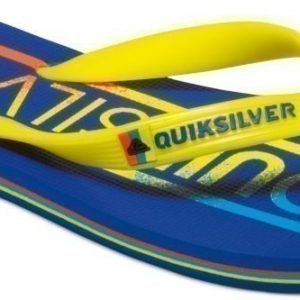 Quiksilver Flip-Flops Molokai word youth Blue/Yellow