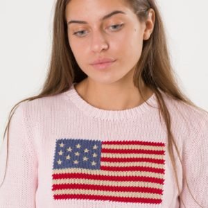 Ralph Lauren American Sweater Neule Vaaleanpunainen