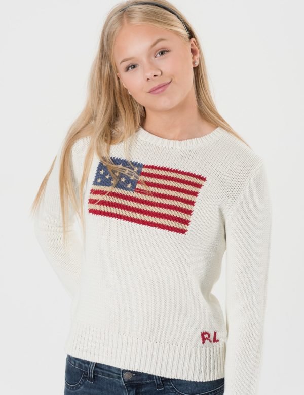 Ralph Lauren American Sweater Neule Valkoinen