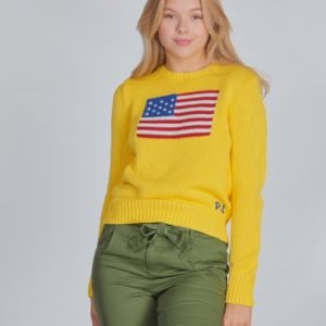 Ralph Lauren American Swt Tops Sweater Neule Keltainen