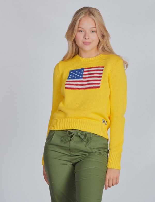 Ralph Lauren American Swt Tops Sweater Neule Keltainen