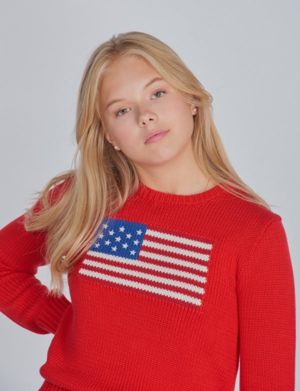Ralph Lauren American Swt Tops Sweater Neule Punainen