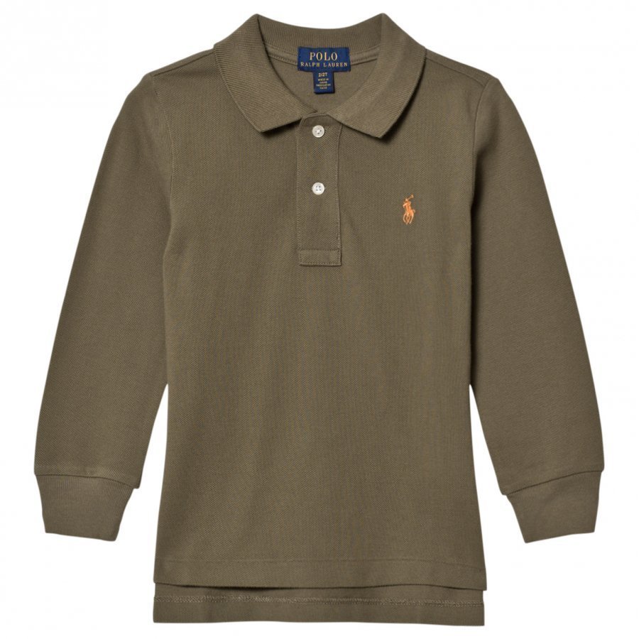 Ralph Lauren Basic Long Sleeve Polo Olive Paita