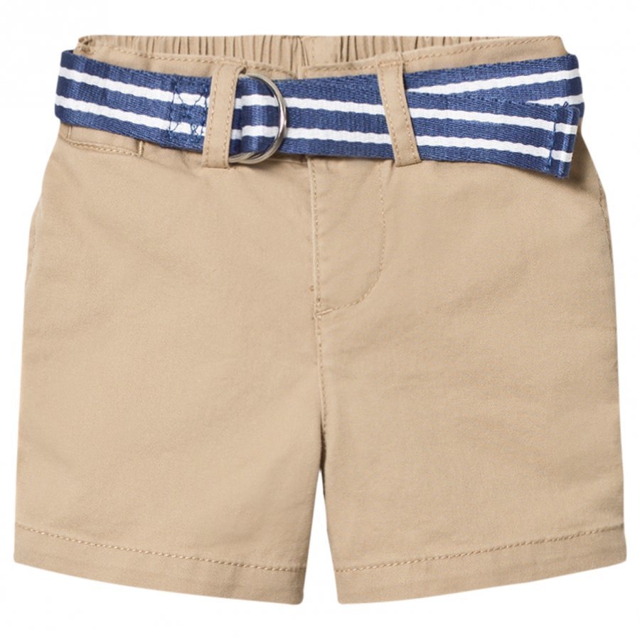 Ralph Lauren Belted Stretch Cotton Short Beige Shortsit