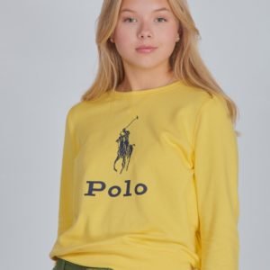 Ralph Lauren Big Pp Po Tops Knit Neule Keltainen