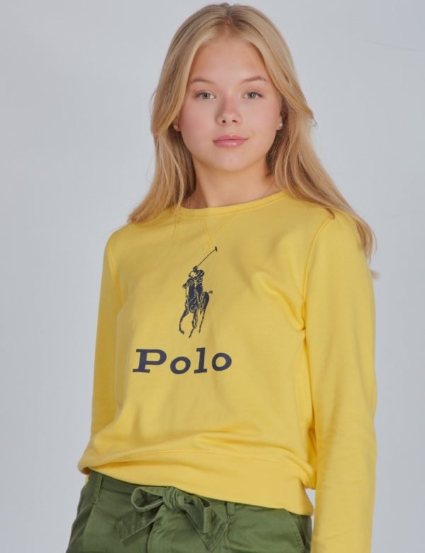 Ralph Lauren Big Pp Po Tops Knit Neule Keltainen