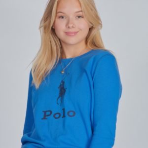 Ralph Lauren Big Pp Po Tops Knit Neule Sininen