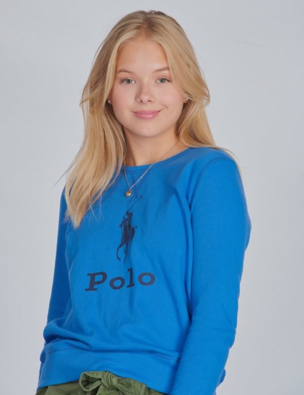 Ralph Lauren Big Pp Po Tops Knit Neule Sininen