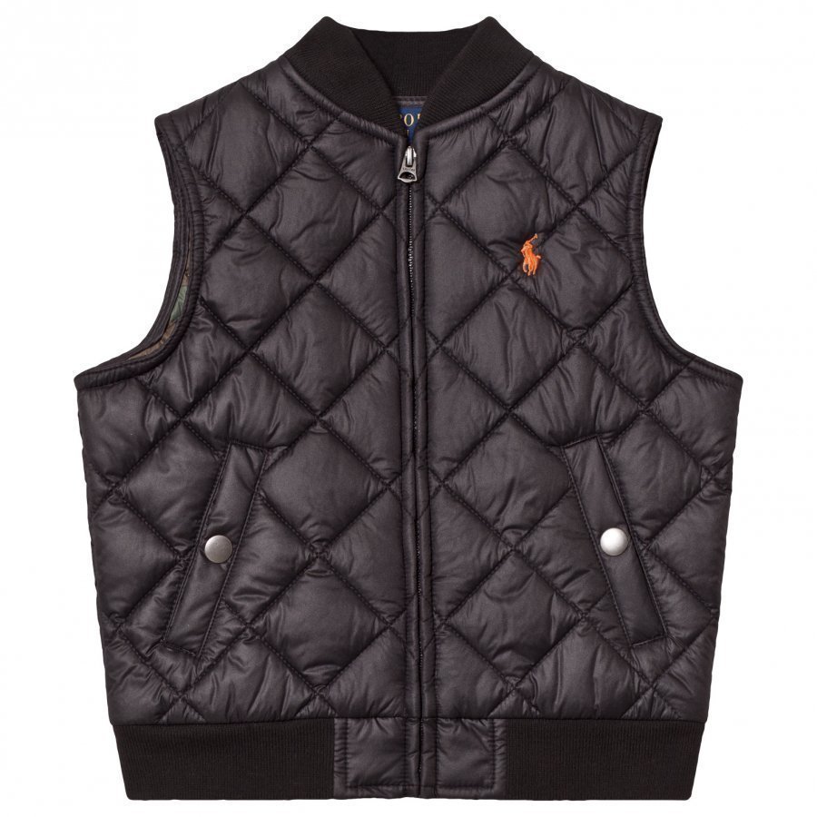 Ralph Lauren Black Quilted Gilet Toppaliivi