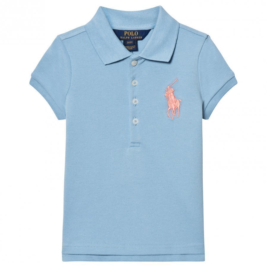 Ralph Lauren Blue Big Pony Pique Polo Pikeepaita