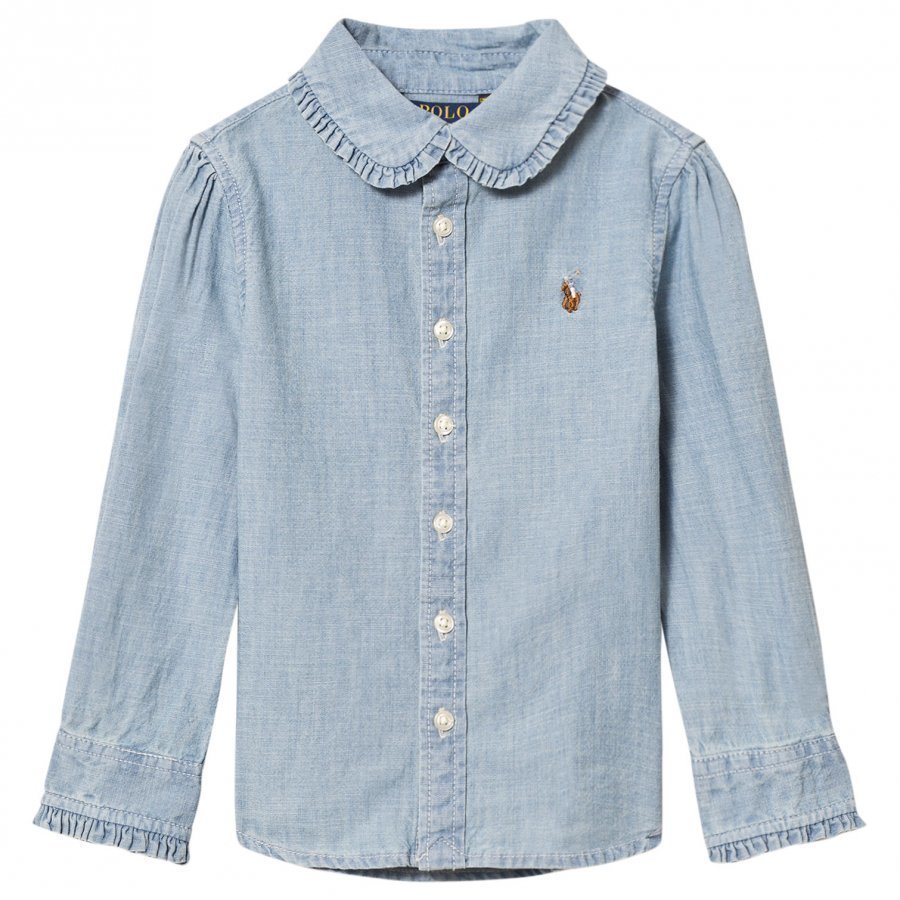 Ralph Lauren Blue Chambray Shirt Kauluspaita