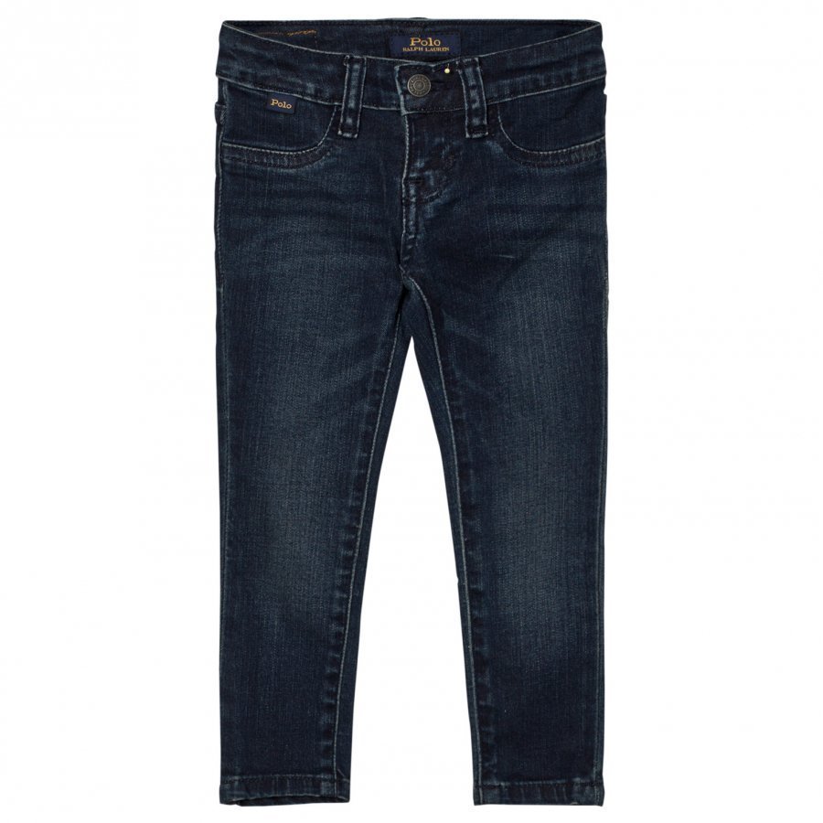 Ralph Lauren Blue Mid Wash Aubrey Stretch Jeans Farkut