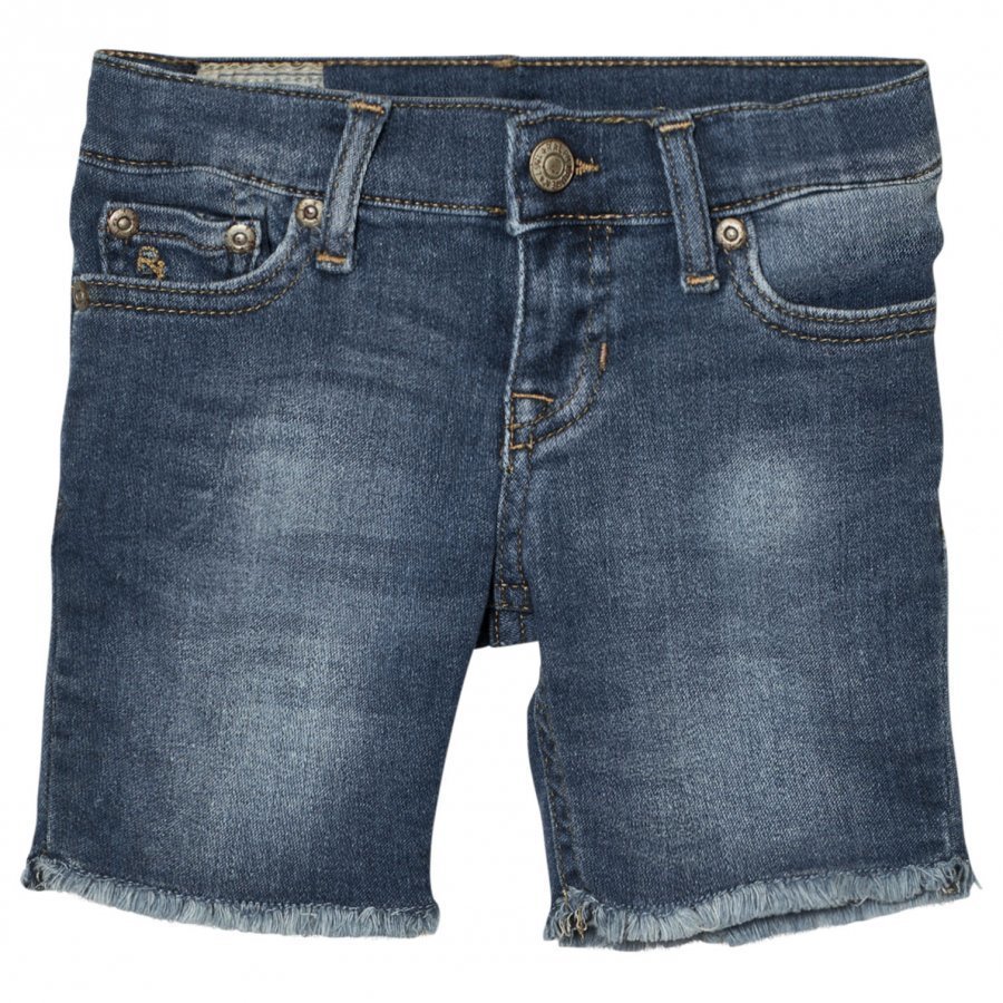 Ralph Lauren Blue Mid Wash Denim Shorts Farkkushortsit