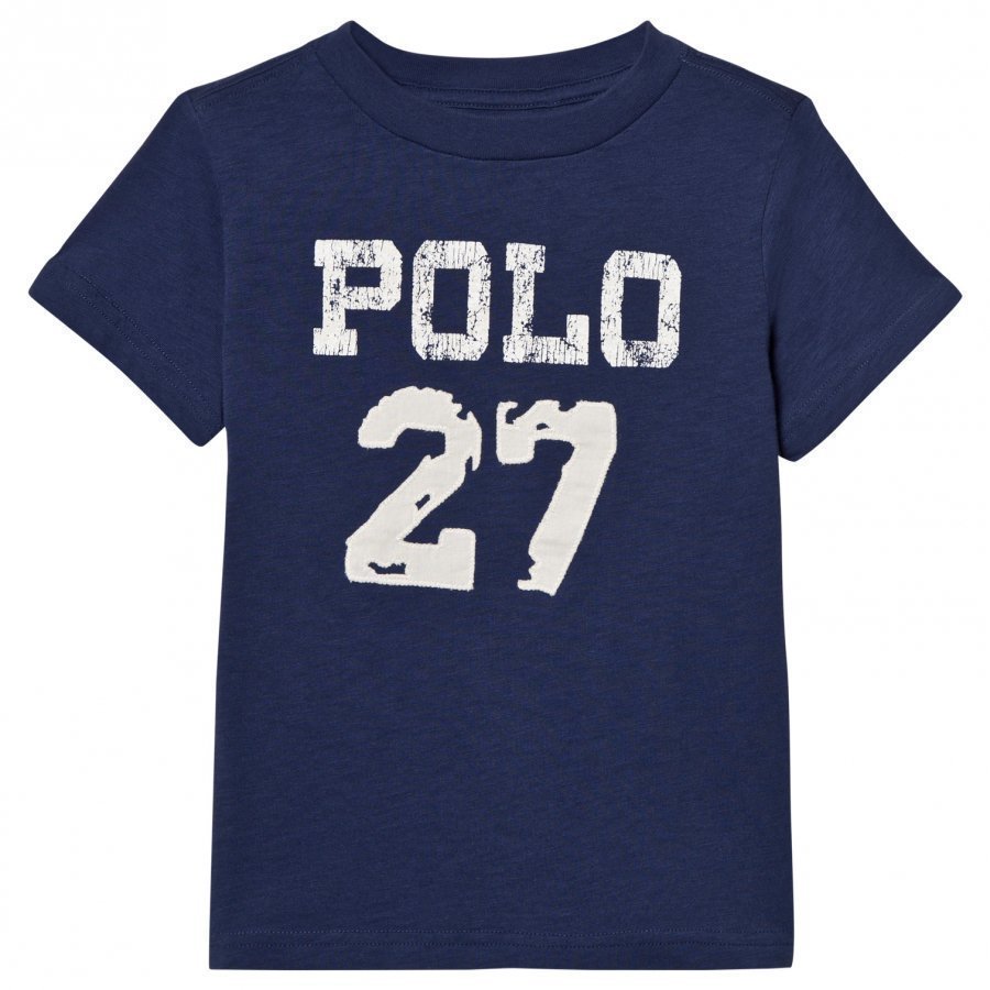 Ralph Lauren Blue Polo Applique Tee T-Paita