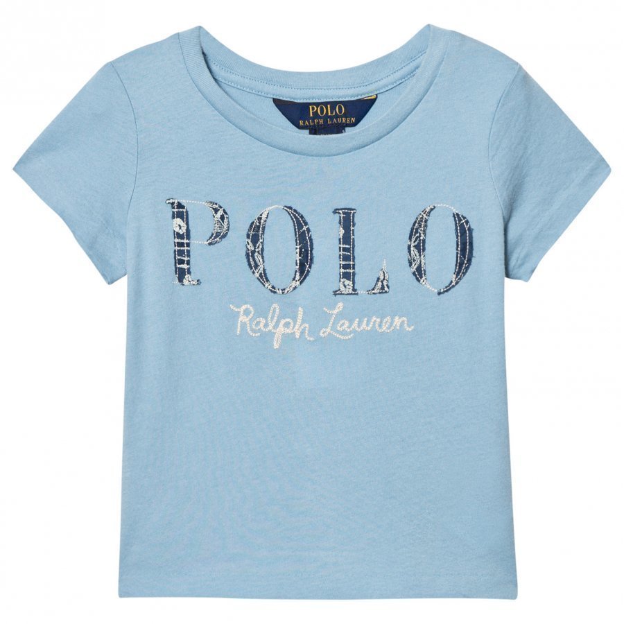 Ralph Lauren Blue Polo Applique Tee T-Paita