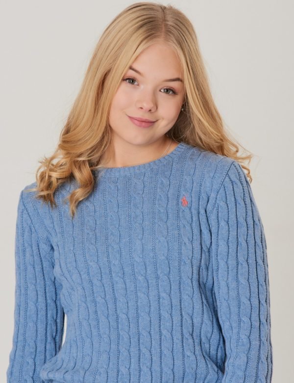 Ralph Lauren Cable Cn Sweater Neule Sininen