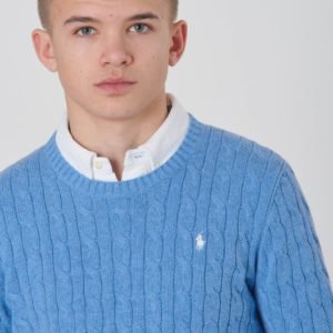 Ralph Lauren Cable Cn Tops Sweater Neule Sininen