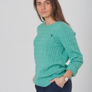 Ralph Lauren Cable Cn Tops Sweater Neule Vihreä