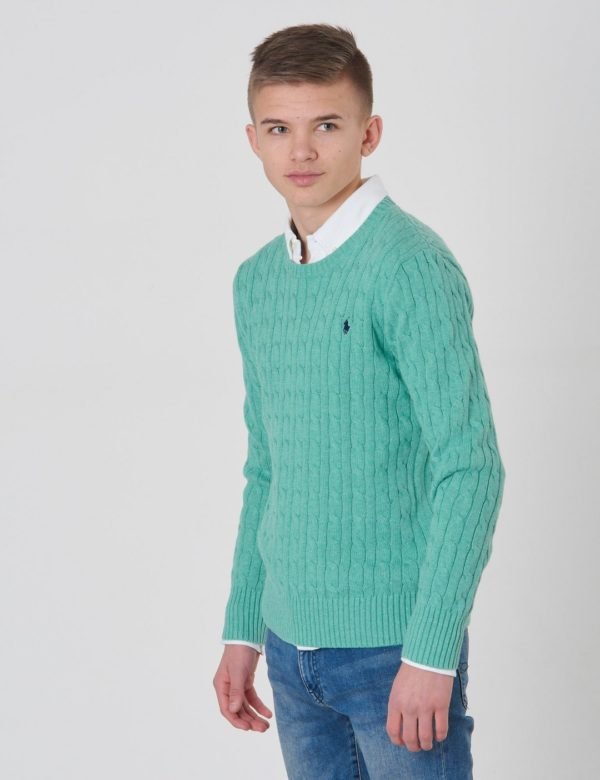 Ralph Lauren Cable Cn Tops Sweater Neule Vihreä