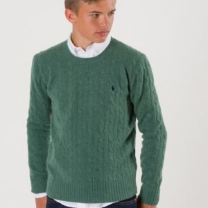 Ralph Lauren Cable Crewneck Sweater Neule Vihreä