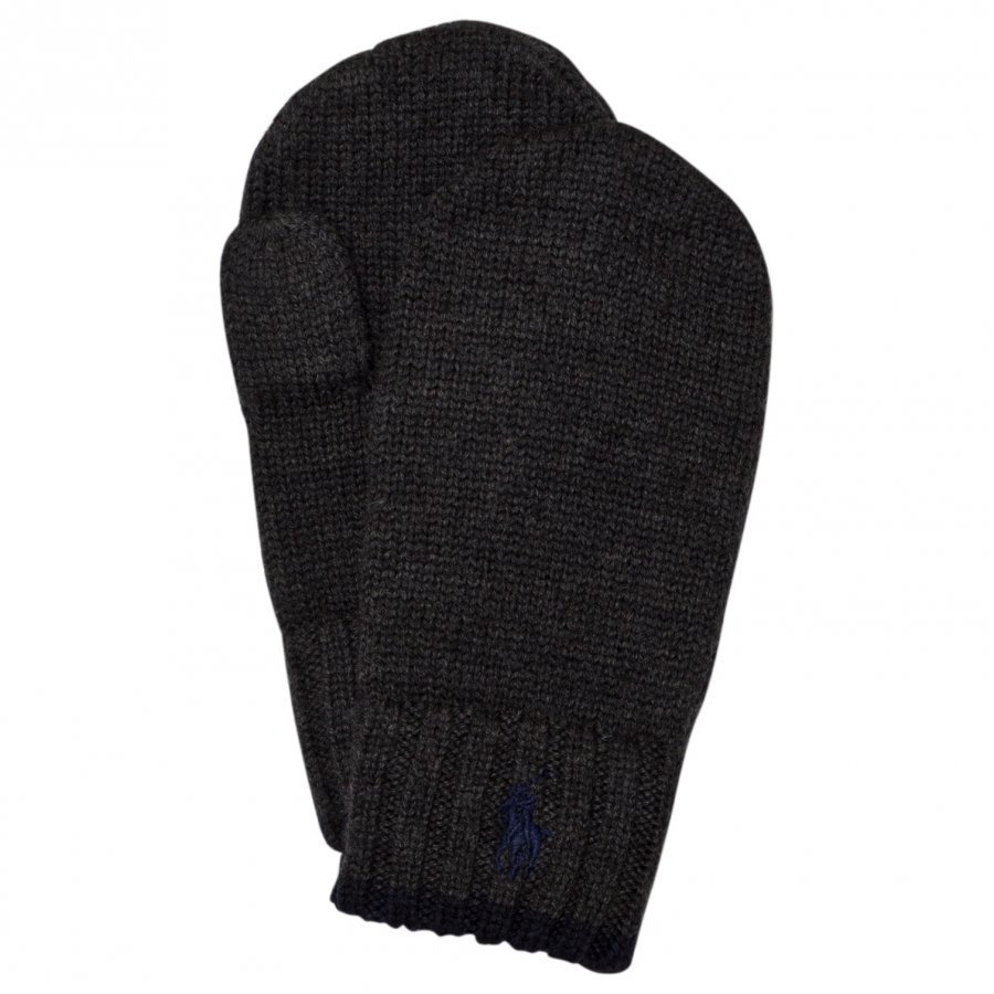 Ralph Lauren Charcoal Merino Mittens Villalapaset