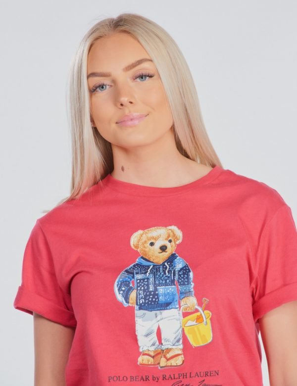 Ralph Lauren Cn Tops T Shirt T-Paita Punainen