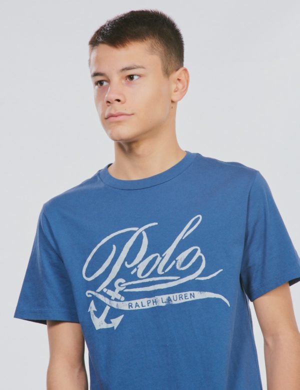 Ralph Lauren Cn Tops T Shirt T-Paita Sininen