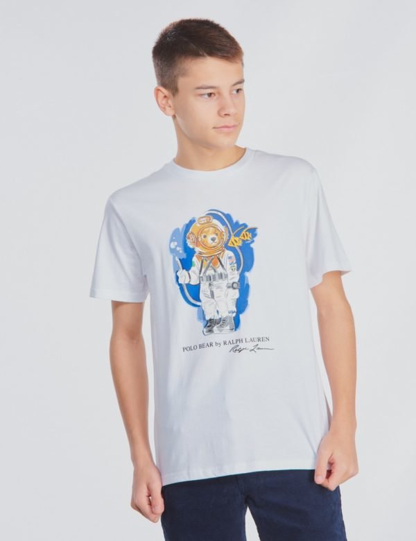 Ralph Lauren Cn Tops T Shirt T-Paita Valkoinen