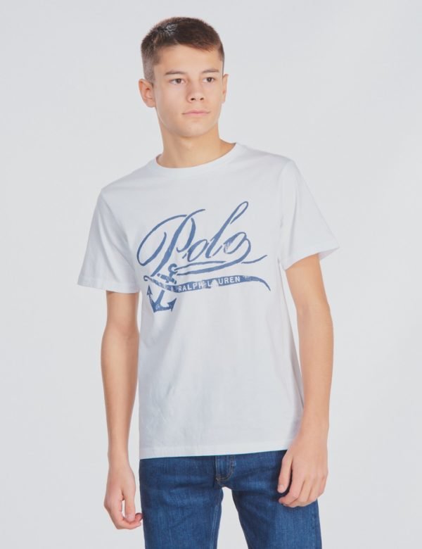 Ralph Lauren Cn Tops T Shirt T-Paita Valkoinen