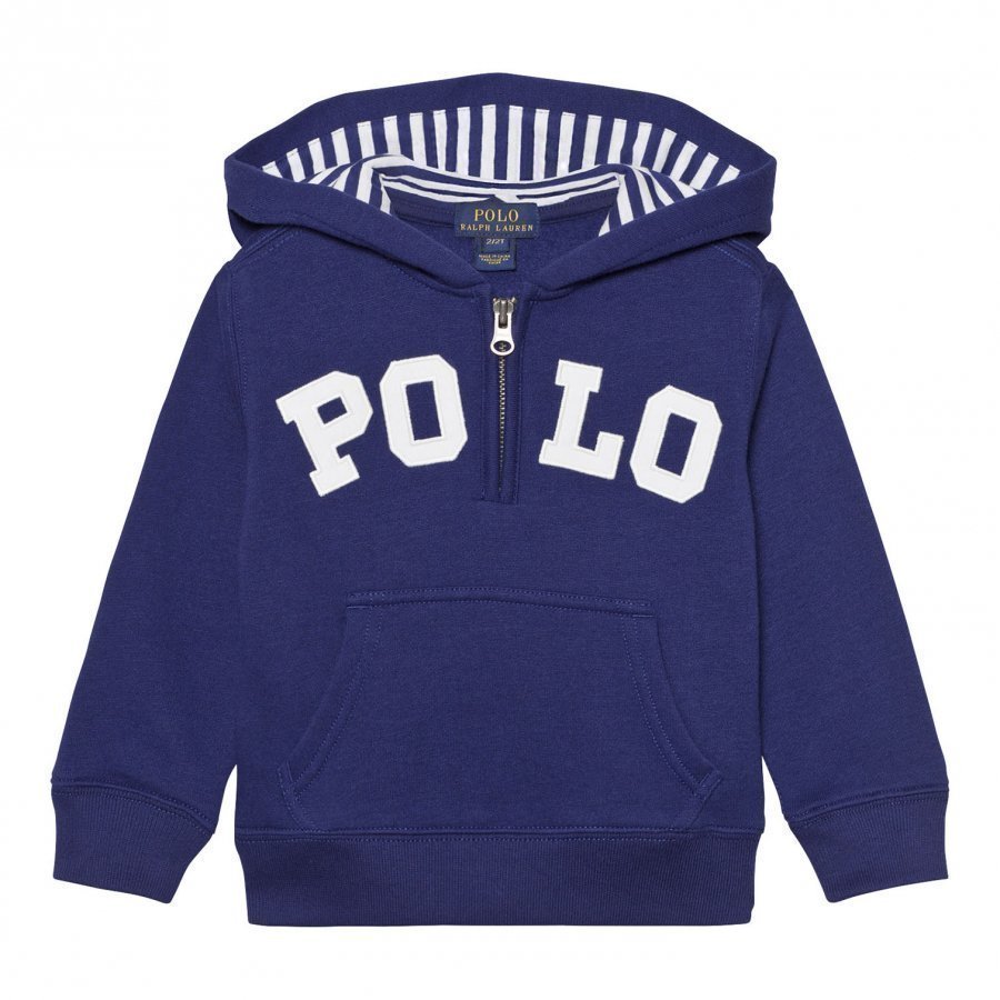 Ralph Lauren Cotton-Blend-Fleece Hoodie Driver Navy Huppari