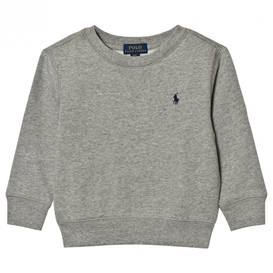 Ralph Lauren Cotton-Blend Fleece Sweatshirt Grey Oloasun Paita