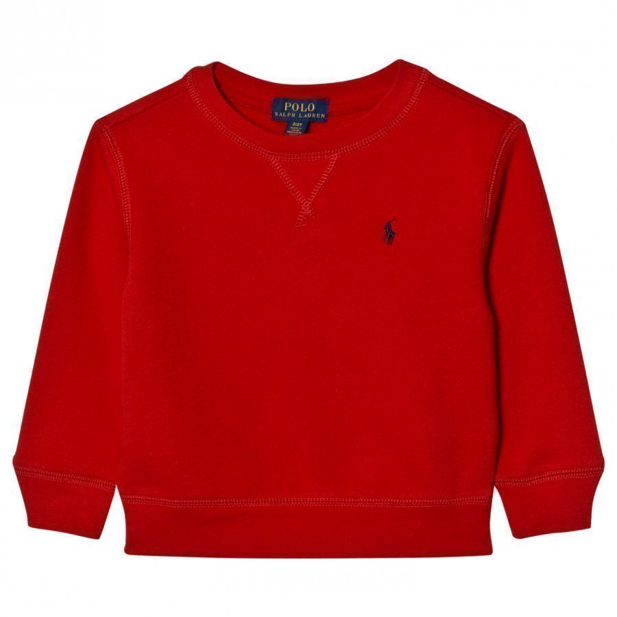 Ralph Lauren Cotton-Blend Fleece Sweatshirt Red Oloasun Paita