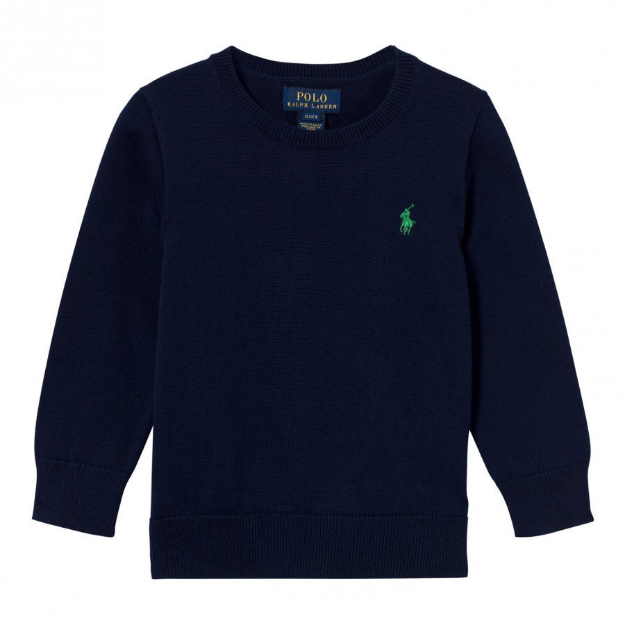 Ralph Lauren Cotton Crewneck Sweater Chateau Navy Paita