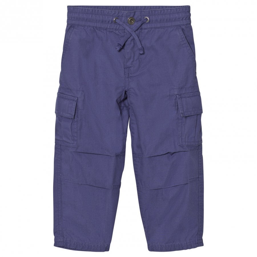 Ralph Lauren Cotton Ripstop Cargo Pants Sporting Blue Cargo Housut