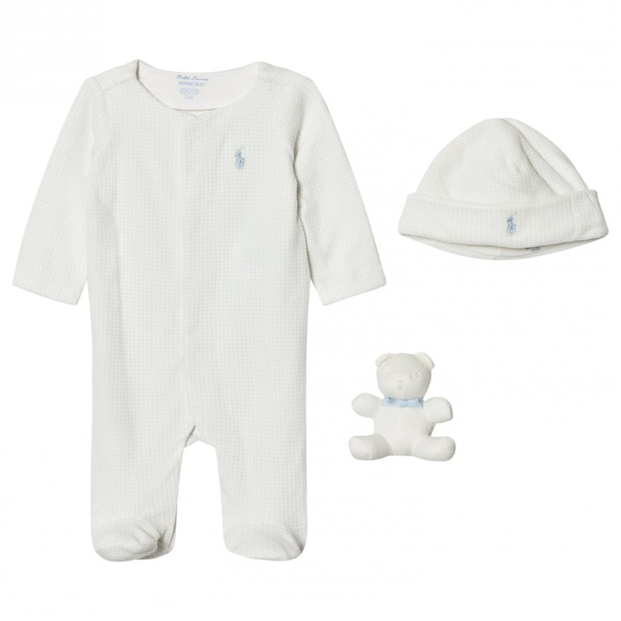 Ralph Lauren Cream Footed Baby Body Gift Set Lahjasetti