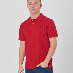 Ralph Lauren Custom Fit Polo Pikee Punainen