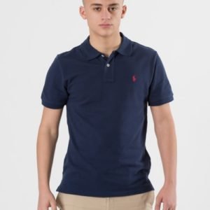 Ralph Lauren Custom Fit Polo Pikee Sininen