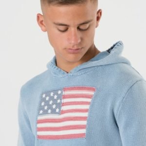 Ralph Lauren Flag Hoodie Sweater Huppari Sininen