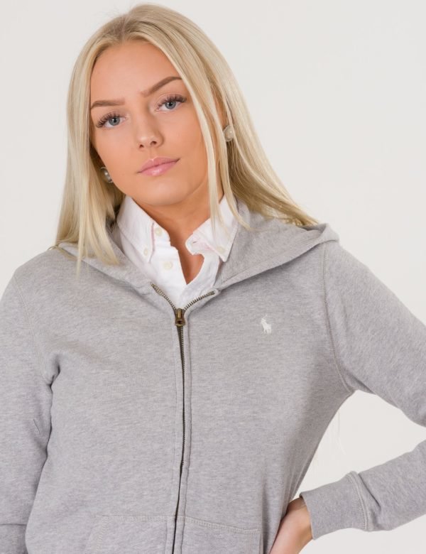 Ralph Lauren Full Zip Hoodie Huppari Harmaa