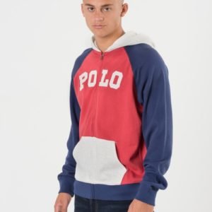 Ralph Lauren Full Zip Hoodie Huppari Punainen