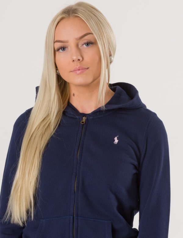 Ralph Lauren Full Zip Hoodie Huppari Sininen