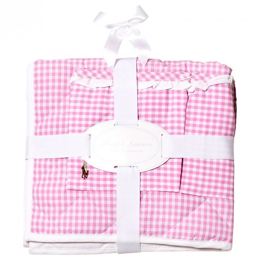 Ralph Lauren Gingham Crib Organizer Light Pink Multi Säilytyslaatikko